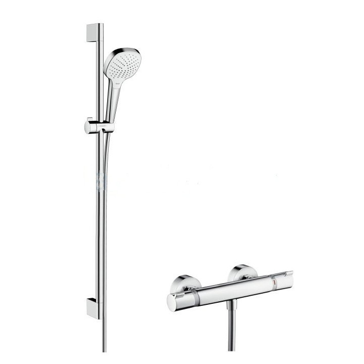 Zestaw prysznicowy Hansgrohe Croma Select E  Vario z bateria Ecostat temostatyczną- sanitbuy.pl