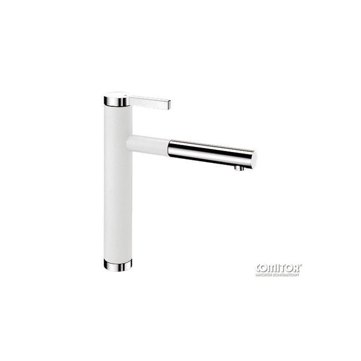 Zlewozmywak podwieszany Blanco SUBLINE 400-U,  55,5x50 cm, biały- sanitbuy.pl