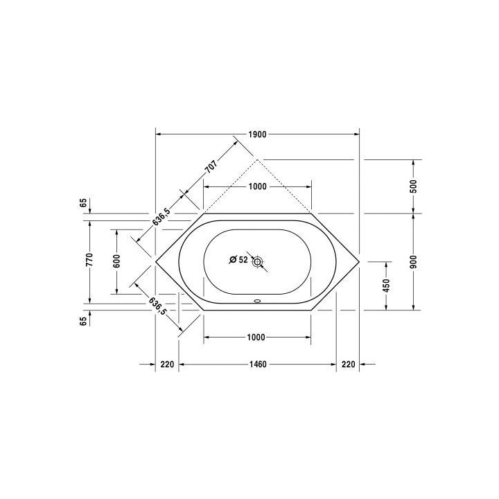 Wanna Duravit D-CODE narożna 140x140 cm- sanitbuy.pl