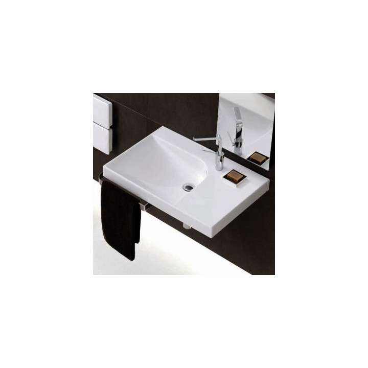 Umywalka Hatria Grandangolo 75 cm lewa- sanitbuy.pl