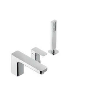 Kolumna natryskowa z baterią wannową Elisabeth Kristal, chrom- sanitbuy.pl