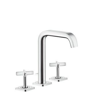 Bateria umywalkowa 3-otworowa Axor Citterio E stojąca, dł. wylewki 165 mm, chrom, z rozetami, DN15- sanitbuy.pl