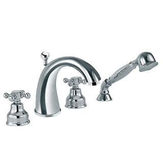 Bateria umywalkowa  Eurorama Anais wysoka, łamana, chrom- sanitbuy.pl