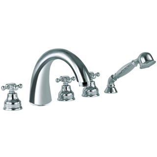 Bateria wannowa 4- otworowa Eurorama Anais, chrom- sanitbuy.pl