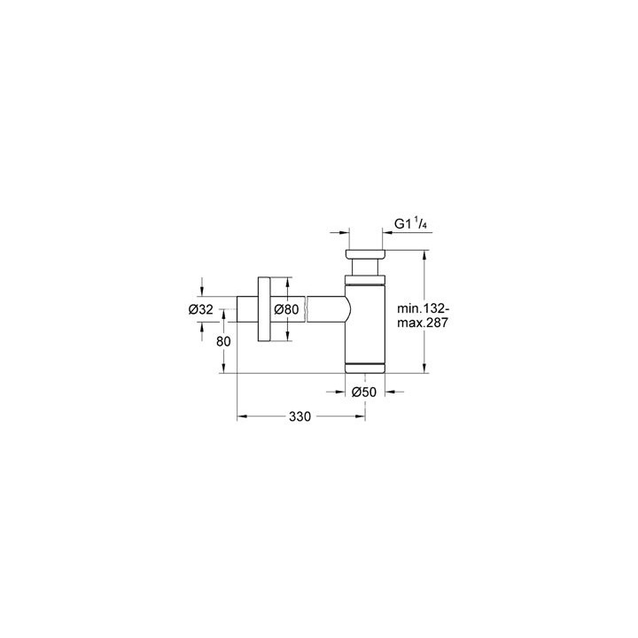 Ramię do deszczownicy Grohe Jumbo ścienne 378mm, aksamitna czerń- sanitbuy.pl