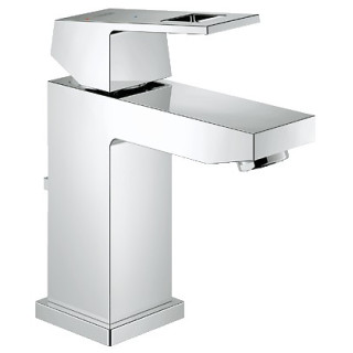 Bateria umywalkowa Grohe Eurocube stojąca, wys. 186 mm, chrom, jednootworowa, bez zestawu odpływowego, ogranicznik przepływu- sa