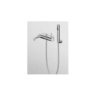 Bateria Zucchetti Pan wannowa ścienna z zestawem natryskowym- sanitbuy.pl