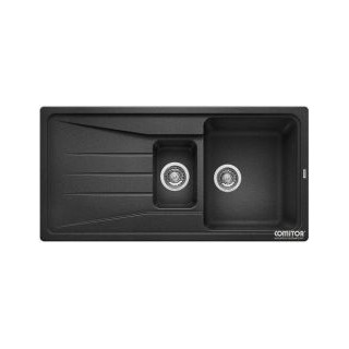 Zlewozmywak podwieszany 40x55,5 cm Blanco SUBLINE 340/160-U komora lewa, perłowoszary- sanitbuy.pl