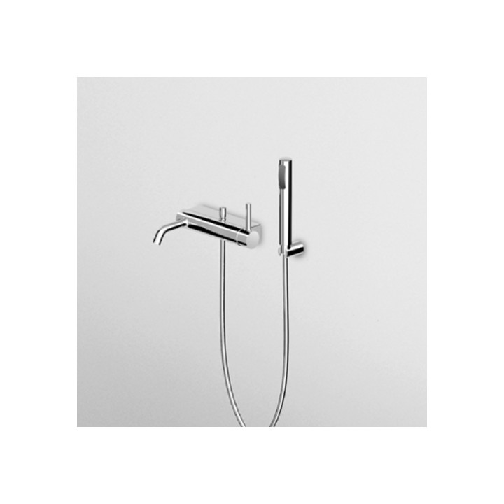 Bateria Zucchetti Pan wannowa ścienna z zestawem natryskowym- sanitbuy.pl