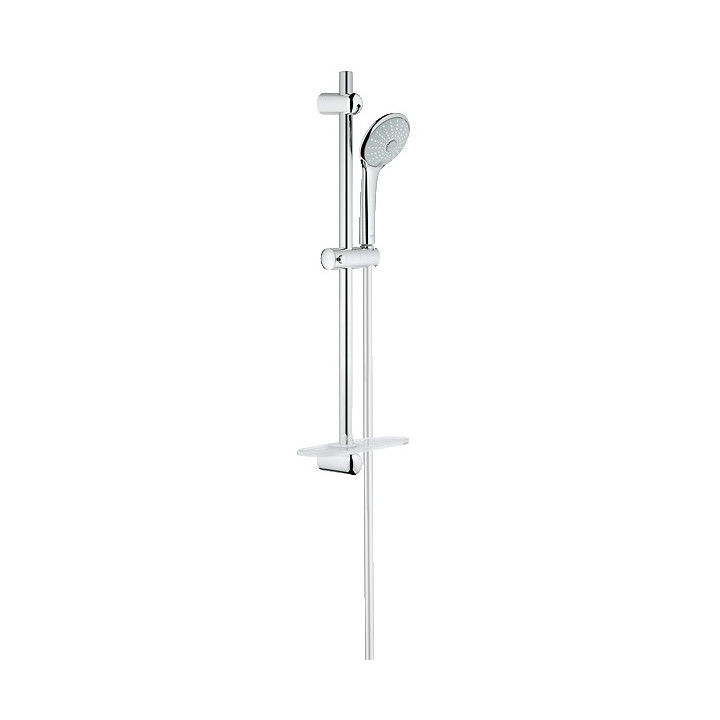 Zestaw z drążkiem prysznicowym Grohe Euphoria 110 Massage ścienny, wys. 470 - 620 mm, chrom, 3 strumienie- sanitbuy.pl