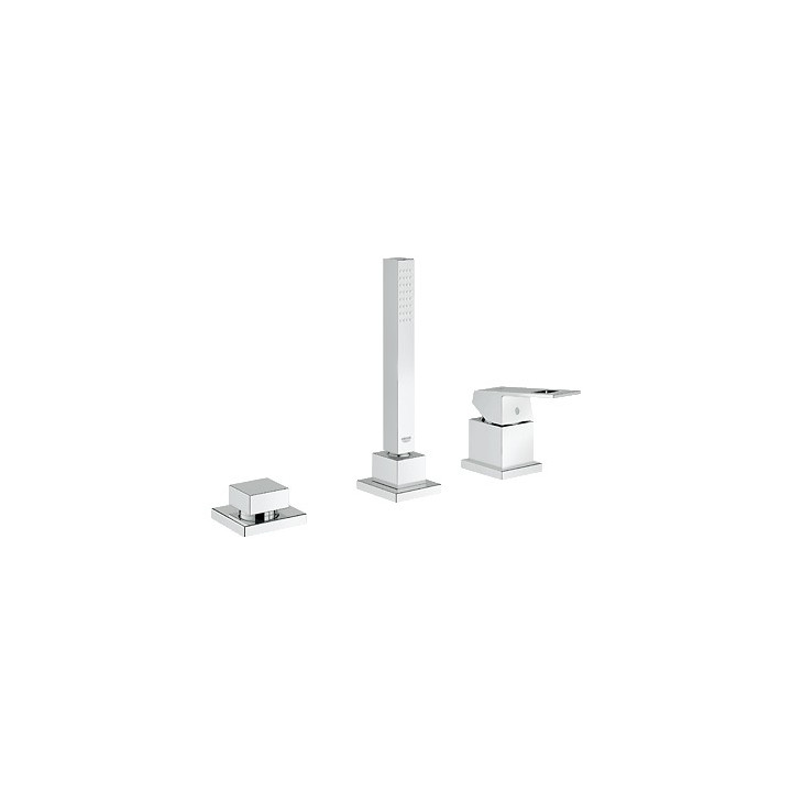 Kombinacja wannowa GROHE Eurocube stojąca, wys. 252 mm, chrom, 3-otworowa, bez wylewki- sanitbuy.pl