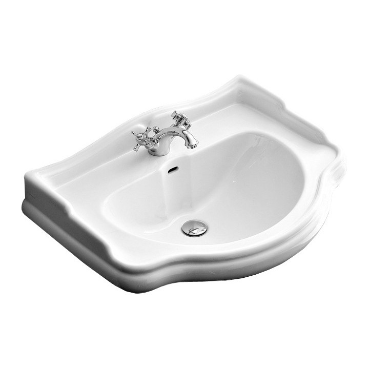 Umywalka Kerasan Retro 69x52 cm jednootworowa- sanitbuy.pl