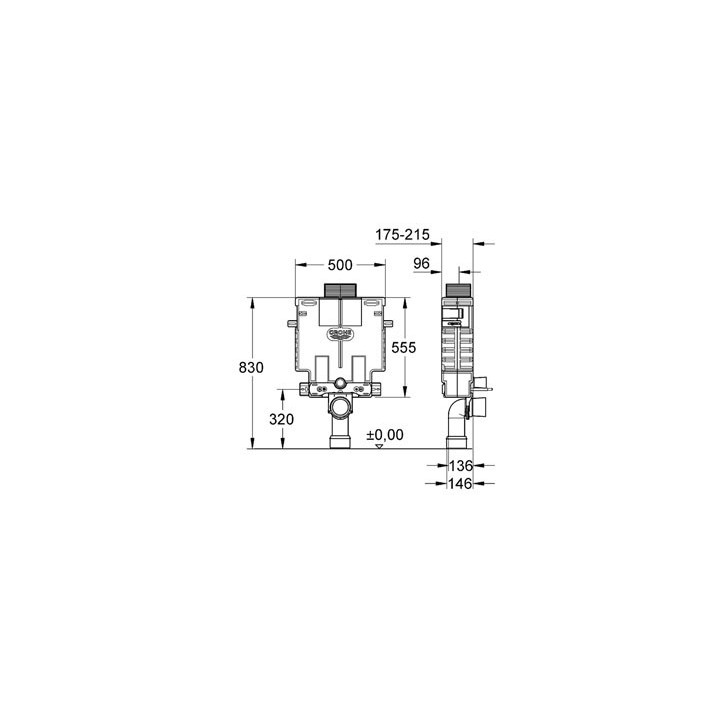 Spłuczka do WC GROHE Uniset 6 - 9 l- sanitbuy.pl