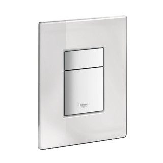 Przycisk uruchamiający GROHE Skate Cosmopolitan wym. 156 x 197 mm, chrom/biały DaVinci- sanitbuy.pl