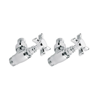 Zawór trójosiowy regulacyjny Terma, gwint zewnętrzny, Lewy - satyna- sanitbuy.pl