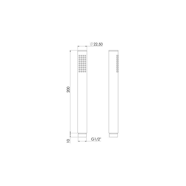 Słuchawka Steinberg Seria 100 z uchwytem i wężem 1,5 m- sanitbuy.pl