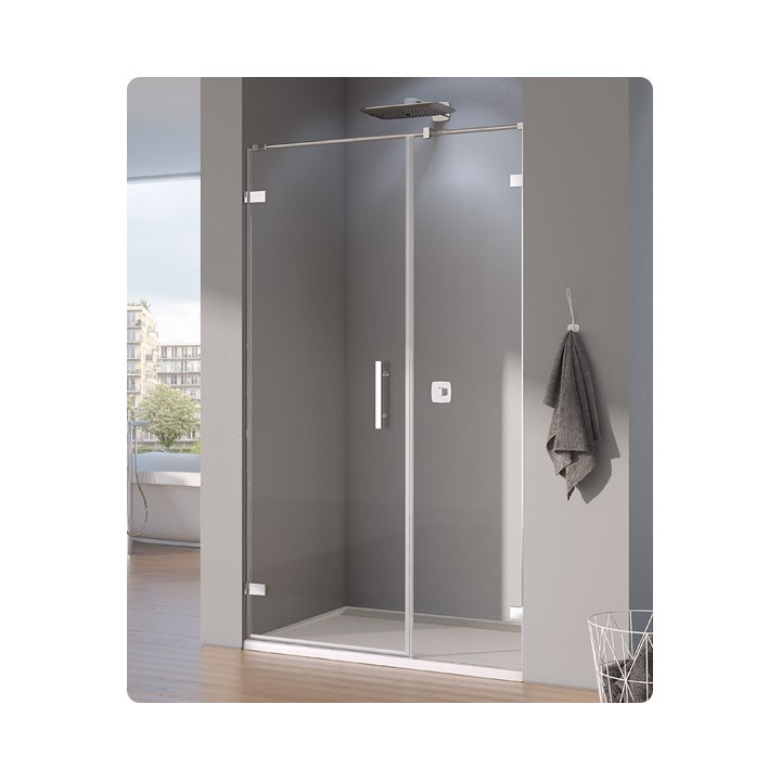 Drzwi jednoczęściowe ze ścianką SanSwiss PUR PU31 lewe, chrom, szer. do 1600 mm, wys. do 2300 mm (MAX), przezroczyste- sanitbuy.