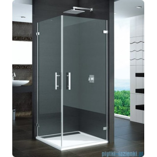 Kabina z wejściem narożnym  SanSwiss PUE1 szerokość 400-1000 mm,  chrom, szkło przeźroczyste (montaż bezprofilowy)- sanitbuy.pl
