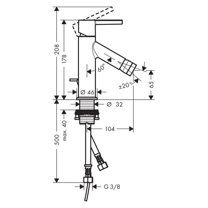 Bateria bidetowa Axor Starck- sanitbuy.pl