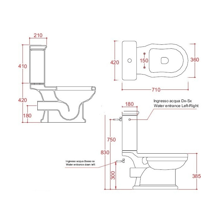 Spłuczka do kompaktu Artceram Hermitage - sanitbuy.pl