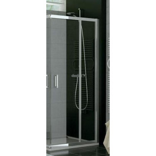 Kabina, drzwi rozsuwane SanSwiss TOP-LINE TOP lewe, szer. 600 - 900 mm, wys. do 1900 mm, srebrny mat, przezroczyste - sanitbuy.p