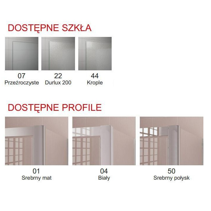 Kabina, drzwi rozsuwane 3-częściowe SanSwiss TOP-LINE TOE3 prawe, szer. 901 - 1200 mm, wys. do 1900 mm, srebrny mat, przezroczys