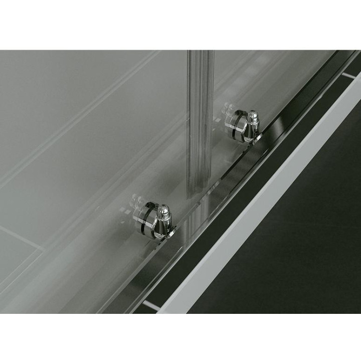 Kabina, drzwi rozsuwane 3-częściowe SanSwiss TOP-LINE TOE3 prawe, szer. 901 - 1200 mm, wys. do 1900 mm, srebrny mat, przezroczys