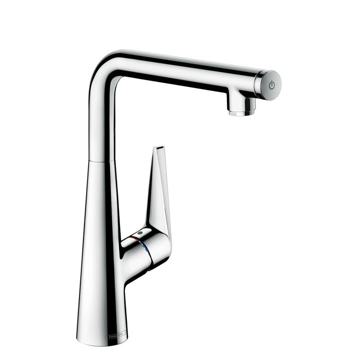 Bateria kuchenna jednouchwytowa Hansgrohe Metris Select stojąca, wys. 339 mm, chrom, obrotowa wylewka- sanitbuy.pl