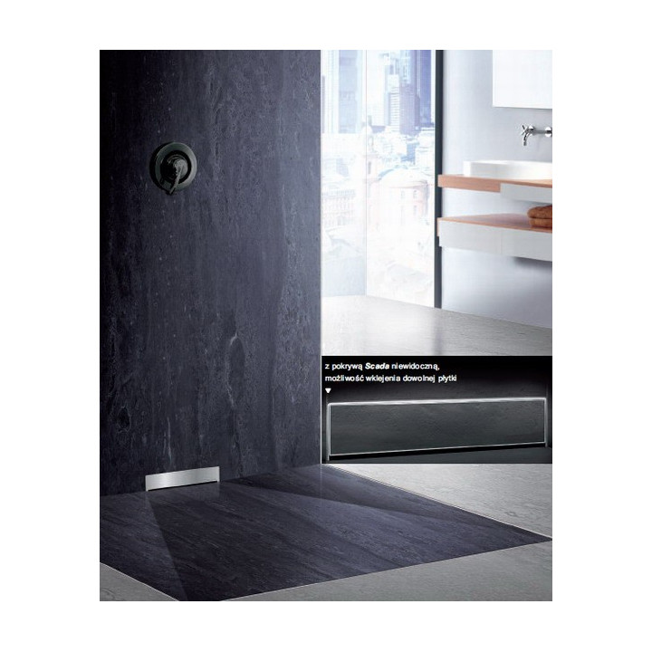 Odpływ liniowy Kessel Linearis Compact łazienkowy kompletny, długość 850 mm- sanitbuy.pl