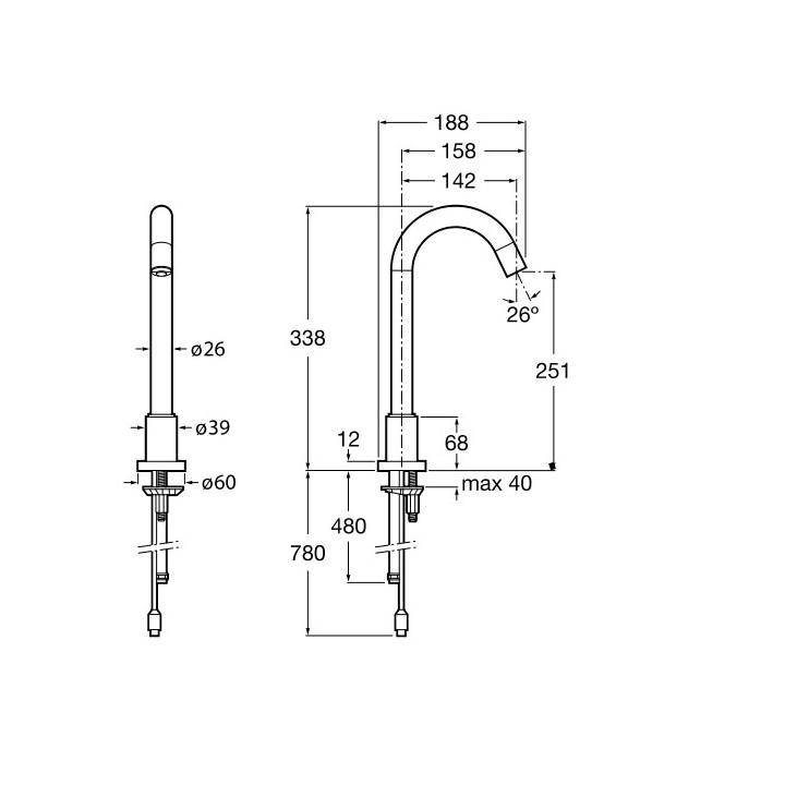 Bateria natryskowa Roca Loft podtynkowa, termostatyczna- sanitbuy.pl