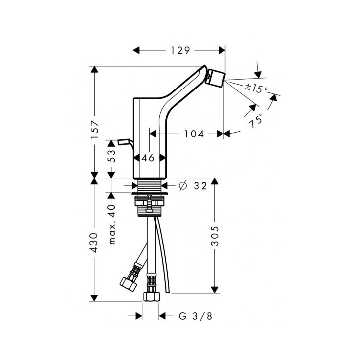 Bateria Axor Urquiola bidetowa- sanitbuy.pl