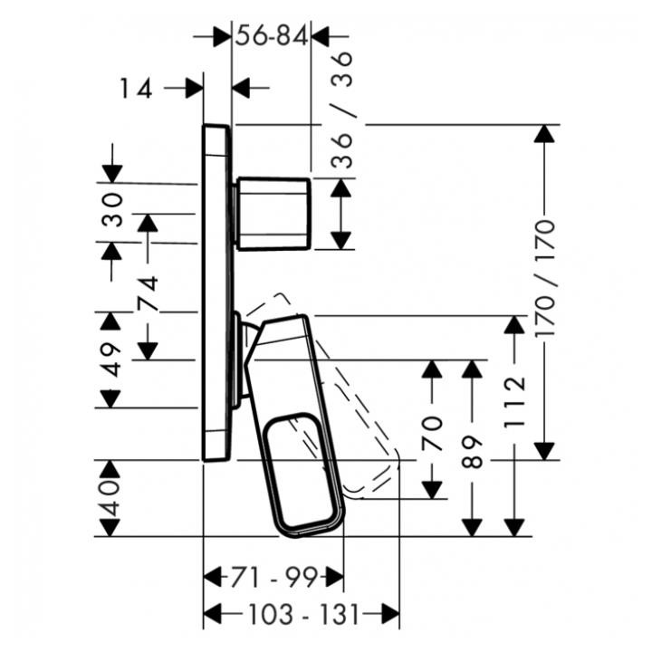 Bateria Axor Urquiola wannowa podtynkowa- sanitbuy.pl
