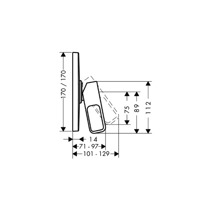 Bateria Axor Urquiola prysznicowa podtynkowa- sanitbuy.pl