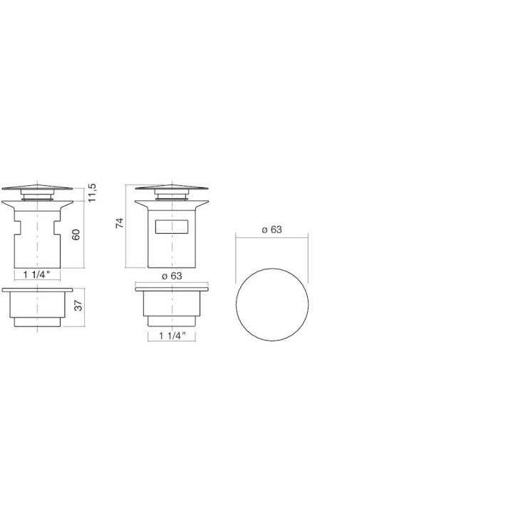 Alape Zawór odpływowy VT.1 typu klik klak do umywalki, kolor chrom- sanitbuy.pl