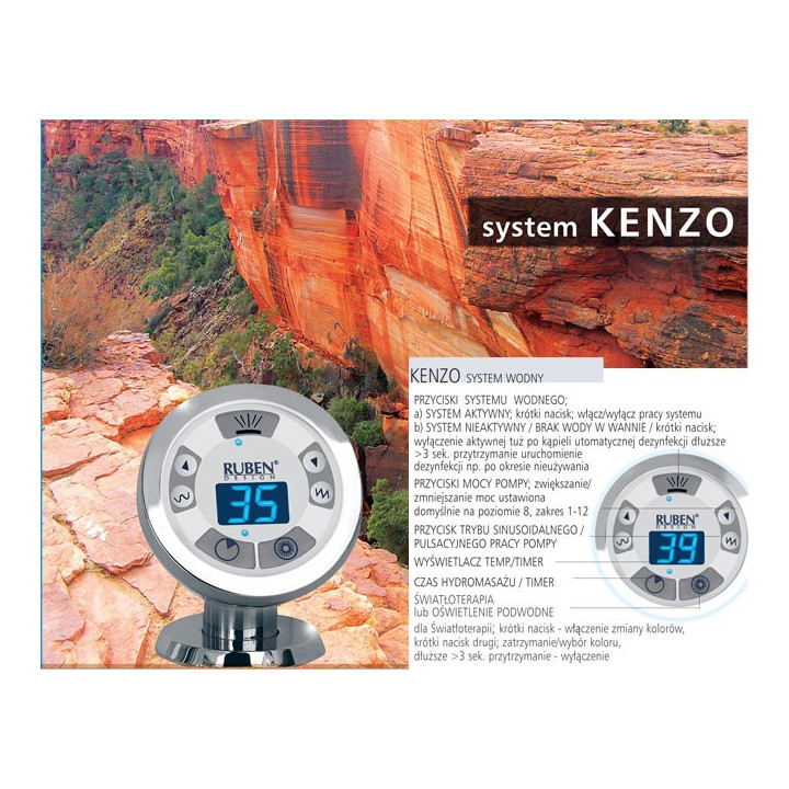 Wanna narożna Ruben Victoria asymetryczna, 156 x 100 cm, biała, lewa/prawa- sanitbuy.pl