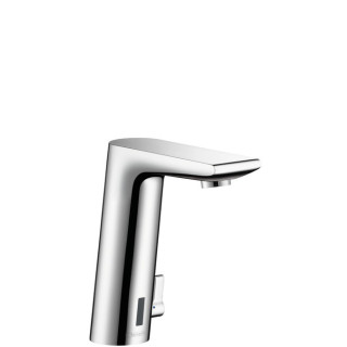 Bateria umywalkowa Hansgrohe Metris S  samoczynna z możliwością regulacji temperatury, zasilana baterią 6V- sanitbuy.pl