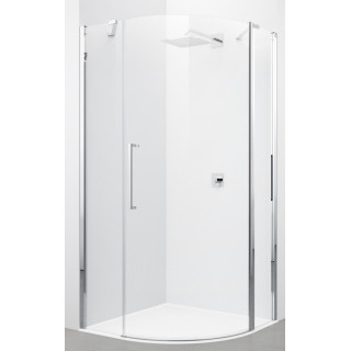 Kabina półokrągła Novellini Young 2.0 prawa, chrom, 100 x 100 cm- sanitbuy.pl