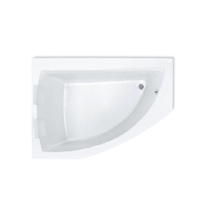 Wanna narożna asymetryczna Roca Aquamarina lewa, biała, akrylowa, 175 x 100 cm, nóżki w zestawie- sanitbuy.pl