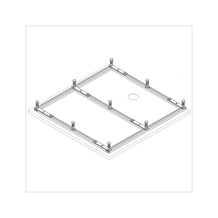 Stelaż do brodzika Sanplast STS-088 wys. 85 - 115 mm- sanitbuy.pl