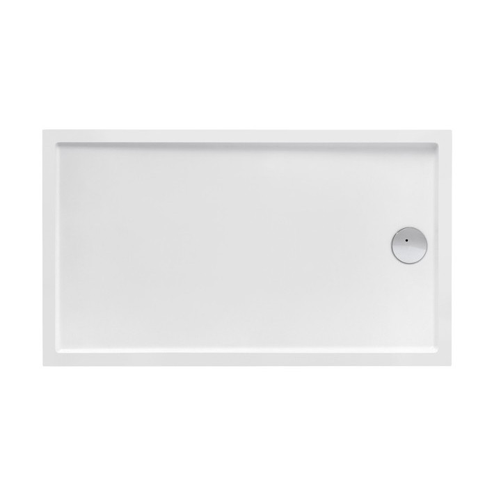 Brodzik prostokątny, akrylowy Roca Granada Medio 90 x 90 x 7,5 cm, biały - sanitbuy.pl