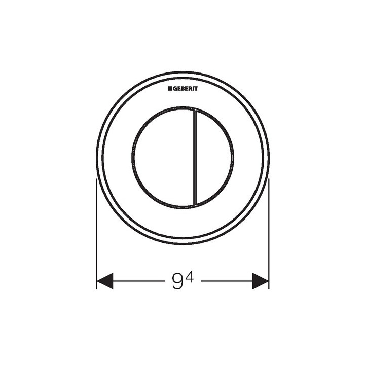 Przycisk uruchamiający do WC Geberit Sigma 01 pneumatyczny, ręczny, dwudzielny, podtynkowy- sanitbuy.pl