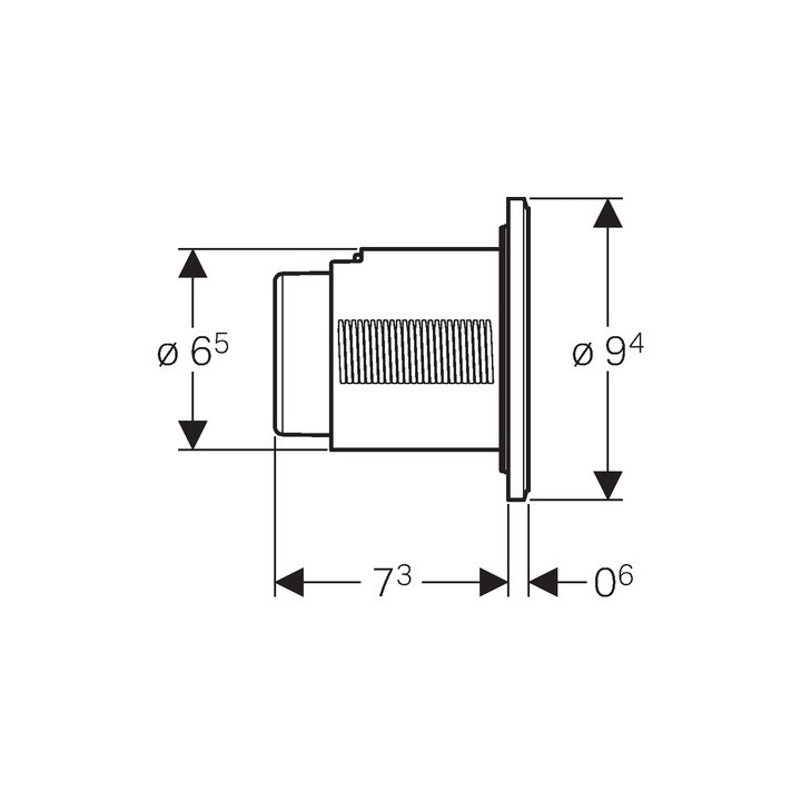 Przycisk uruchamiający do WC Geberit Sigma 01 pneumatyczny, ręczny, dwudzielny, podtynkowy- sanitbuy.pl