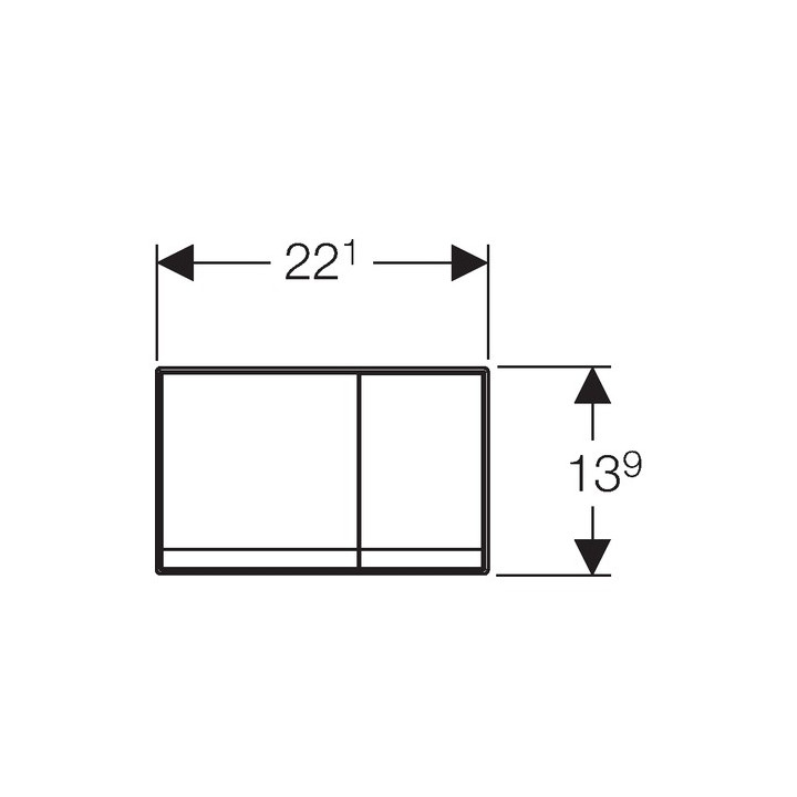 Przycisk uruchamiający Geberit Sigma 50 przedni, uniwersalny, wypełnienie dowolne klienta- sanitbuy.pl