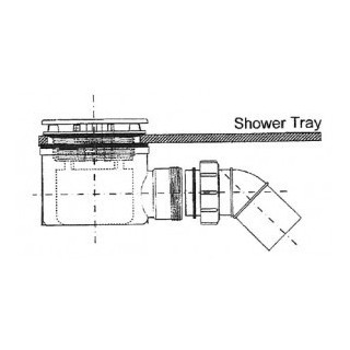 Syfon i korek Hüppe EasyStep okrągły, chrom, przepływ 0,8 l/s- sanitbuy.pl