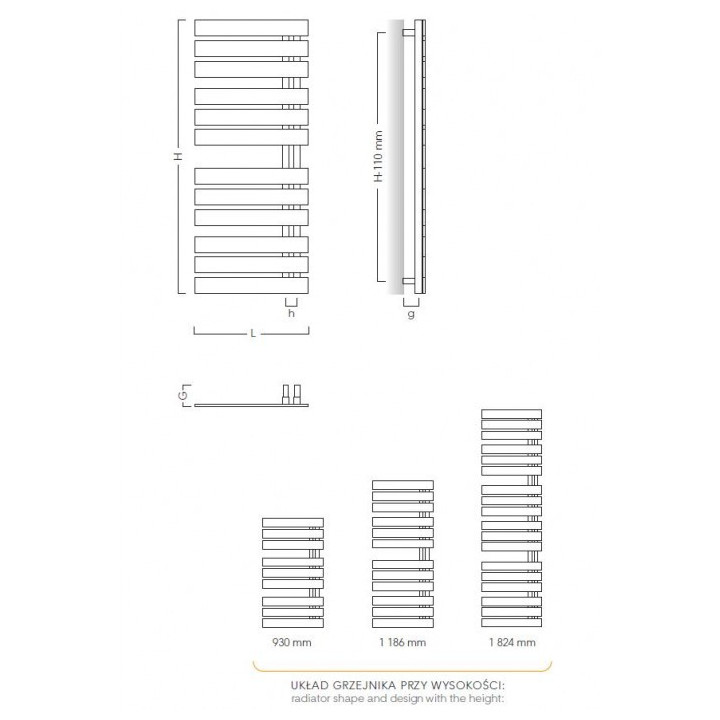 Grzejnik Instal-Projekt Astro 50 x 79,3 cm - biały- sanitbuy.pl