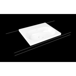 Umywalka nablatowa Kaldewei Centro 60 x 50 x 4 cm, biała, otwór na baterię, bez przelewu, powierzchnia uszlachetniona- sanitbuy.