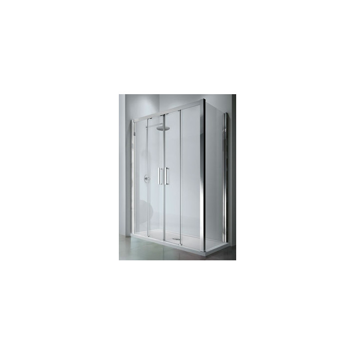 Drzwi prysznicowe podwójne przesuwane Novellini Kuadra 2A 126-132 cm- sanitbuy.pl