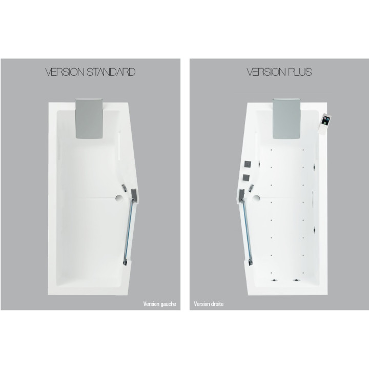 Wanna Novellini Iris z 2 panelami, lewa 170x80 cm - sanitbuy.pl