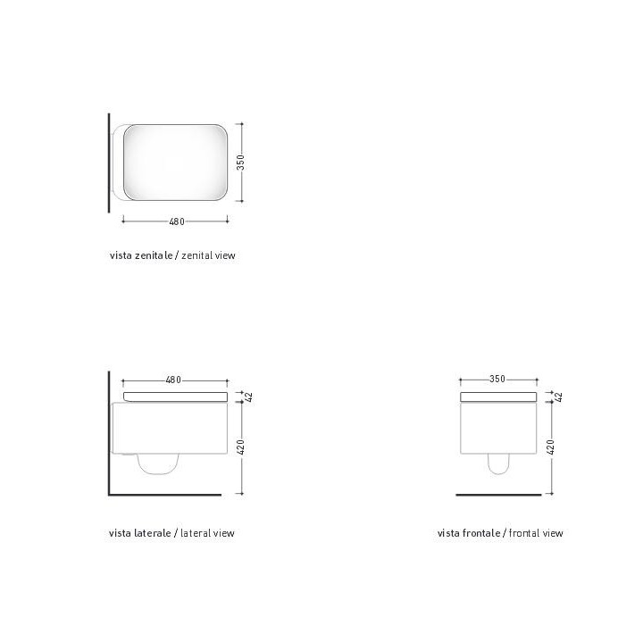 Deska WC Flaminia Nile biały połysk, twarda- sanitbuy.pl