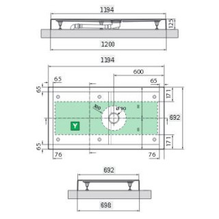 Brodzik Novellini Olympic 120x80 cm - niski- sanitbuy.pl